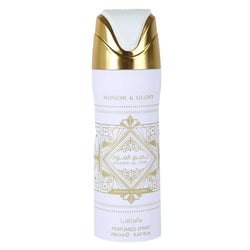 Lattafa Body Sprays- Badee Al Oud Honor And Glory White 200 ml Perfumed Spray